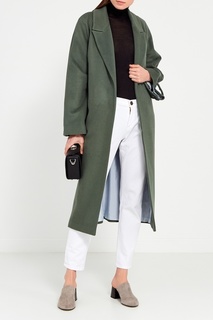 Зеленое пальто из шерсти I Am Studio