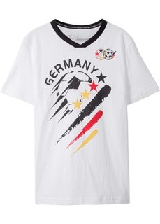 Футболка Германия (белый с рисунком) Bonprix