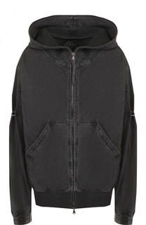 Однотонный хлопковый кардиган с капюшоном Roque