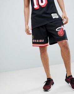 Черные шорты Mitchell & Ness NBA Miami Heat - Черный