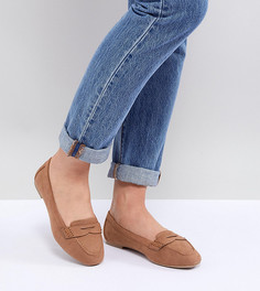 Лоферы с квадратным носком New Look Wide Fit - Рыжий