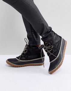 Черные непромокаемые кожаные ботинки Sorel Out N About - Черный