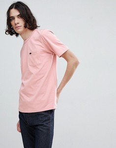 Розовая футболка с логотипом на кармане Lee - Розовый