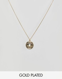 Позолоченное ожерелье с подвеской Orelia - Золотой