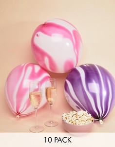 Комплект из 10 воздушных шаров с мраморным эффектом Ginger Ray - Мульти