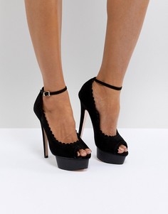 Туфли-лодочки на высоком каблуке с ремешками вокруг щиколотки Miss KG - Черный