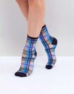 Носки в клетку ASOS DESIGN - Синий