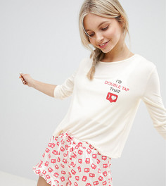 Пижамный комплект с шортами MinkPink - Розовый