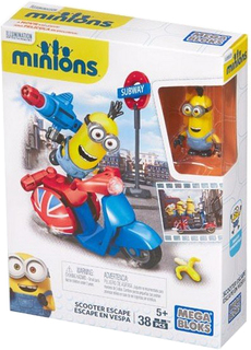 Конструктор Mattel Mega Bloks CNF50 Миньоны: Бегство на скутере