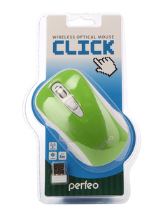 Мышь Perfeo Click PF-966 Green PF-966-GN