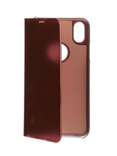 Аксессуар Чехол Zibelino Clear View для Apple iPhone X Gold Pink ZCV-APL-X-GPNK