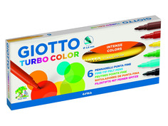 Набор Giotto Turbo Color Фломастеры 6 цветов 415000