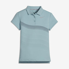 Рубашка-поло для гольфа с принтом для девочек школьного возраста Nike Dri-FIT