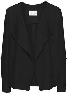 Куртка с вырезом-хомут (черный) Bonprix