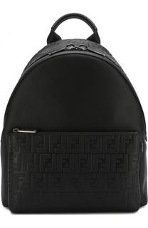 Кожаный рюкзак с фактурной отделкой Fendi