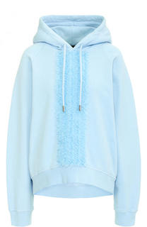 Хлопковая толстовка с капюшоном и оборками Dsquared2