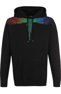 Хлопковое худи с принтом Marcelo Burlon