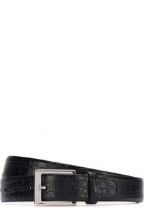 Ремень из кожи крокодила с металлической пряжкой Dami
