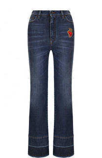 Укороченные расклешенные джинсы с потертостями Dolce &amp; Gabbana