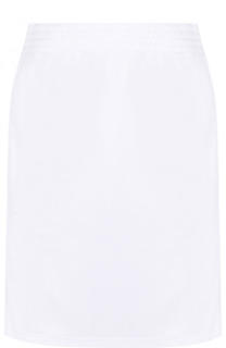 Однотонная мини-юбка с логотипом бренда Givenchy