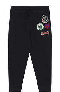 Хлопковые джоггеры с аппликациями Dsquared2