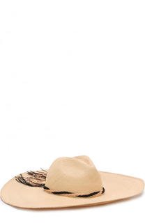 Соломенная шляпа с плетеной тесьмой Artesano