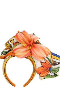Ободок с декоративным цветком Dolce &amp; Gabbana