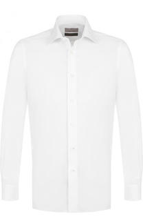 Хлопковая сорочка с воротником кент Canali