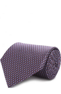 Шелковый галстук с узором Lanvin