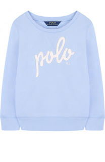 Свитшот джерси и логотипом бренда Polo Ralph Lauren