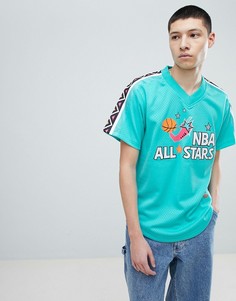Зеленая сетчатая футболка Mitchell & Ness NBA All Stars - Зеленый