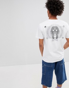 Белая футболка с принтом на спине Sweet SKTBS Psychedelic - Белый