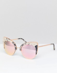 Солнцезащитные очки кошачий глаз с мраморным эффектом River Island - Мульти