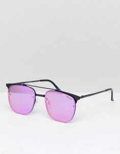 Солнцезащитные очки-авиаторы Quay Australia Private Eyes - Черный