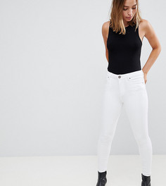Белые джинсы скинни с завышенной талией ASOS PETITE RIDLEY - Белый