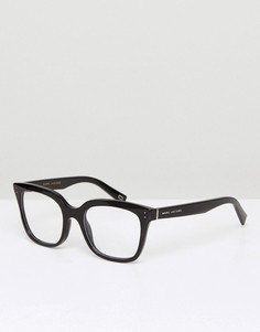 Квадратные очки в черепаховой оправе с прозрачными стеклами Marc Jacobs - Коричневый