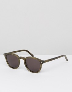Солнцезащитные очки в круглой зеленой оправе Monokel Eyewear Nelson - Зеленый