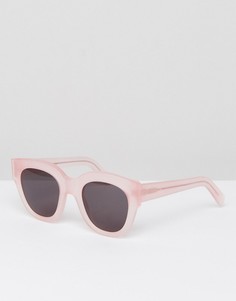 Розовые солнцезащитные очки кошачий глаз Monokel Eyewear Cleo - Розовый