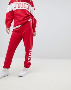 Спортивные штаны с манжетами и логотипом Juicy By Juicy Couture - Красный
