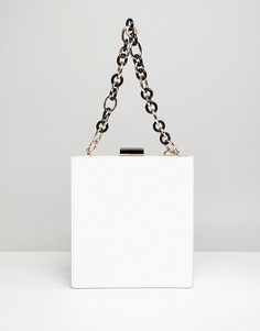 Сумка с броской цепочкой ASOS White - Белый
