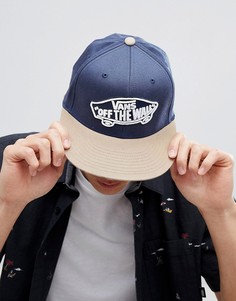 Синяя кепка Vans Home Team Flexfit - Синий