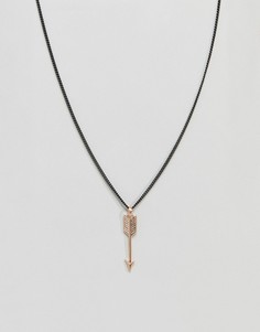 Ожерелье с подвеской цвета розового золота Simon Carter - Серебряный