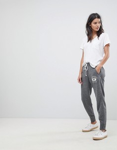 Спортивные штаны с логотипом и кромкой манжетом Abercrombie & Fitch - Серый