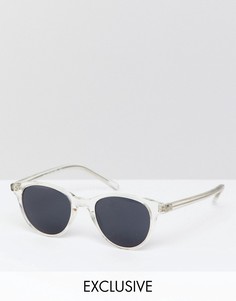 Круглые солнцезащитные очки Reclaimed Vintage эксклюзивно для ASOS - Очистить