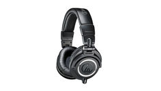 Наушники AUDIO-TECHNICA ATH-M50X, мониторы, черный, проводные