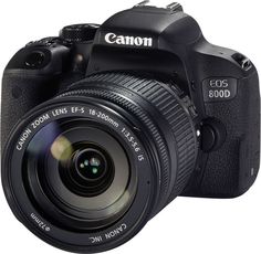 Зеркальный фотоаппарат CANON EOS 800D kit ( EF-S 18-200mm f/3.5-5.6 IS), черный