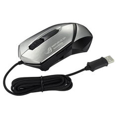 Мышь ASUS GX1000 лазерная проводная USB, серебристый и черный [90-xb3b00mu00040]