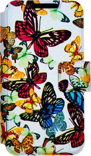Чехол-книжка Oxy Fashion Daily 04 бабочки для смартфона 3.5-4.2 (белый)