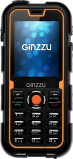 Мобильный телефон Ginzzu R2 DUAL (черно-оранжевый)
