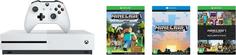 Игровая приставка Microsoft Xbox One S 500Gb + Minecraft Favorites (белый)
